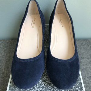 Cole Haan "Sadie" Wedge Pump Heel Blue